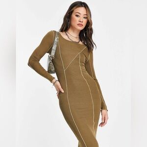 NWOT Topshop Exposed Seam Collar Jersey